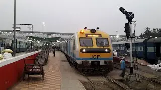 Guwahati - New Bongaigaon Diesel Electric Multiple Unit (DEMU) 75724 departing from Guwahati