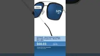 GUNNAR - Stark Industries Edition Blue Light Sunglasses - Blocks 90% Blue Light