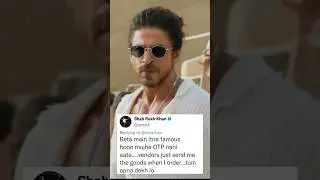 Shahrukh Khan Reply To Haters 🤪 #shorts