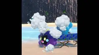 Washing a Cosmog! 😊🌌 #pokemon #cosmog #pokemonscarletandviolet #goober #cutie #goofy #babypokemon