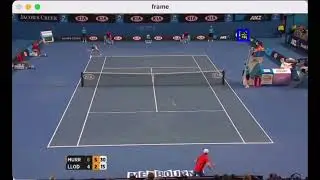 Tennis ball tracking algorithm using OpenCV