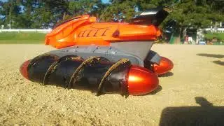 TYCO RC TERRAIN TWISTER アルキメディアン・スクリュー車R/C模型（走行実験06）Al texture Diane screw car R/C model (Driving06)