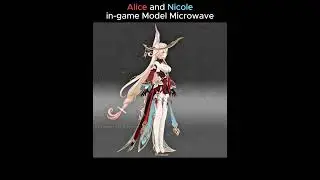 Alice and Nicole in-game Models #genshin #genshinimpact #alice #nicole