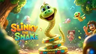 🐍 Slinky the Snake | Fun Jungle Dance Song for Kids | Wiggle, Twist & Slither! 🐍🎵