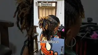 watch how fluffy mini twist looks.#naturalhair #minitwist#transition #hairgrowth