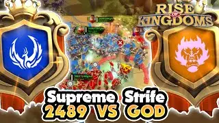 2489 VS GOD en SUPREME STRIFE PIONERO 1 vs 1 - Rise of Kingdoms
