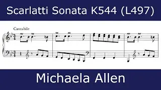 Domenico Scarlatti - Sonata in B flat major K544 (Michaela Allen)