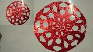 How to make easy paper cutting Rangoli design/Paper work/diy paper craft idea/ Rangoli design