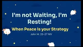 I'm Not Waiting, I'm Resting&mdash;Dr. Angela Hood 8/17/2025