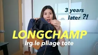 3 years using Longchamp Large Le Pliage Tote bag review! Wear and tear? Is it worth your money?