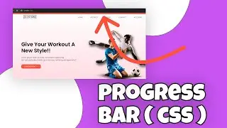 Scroll progress bar using css ( simple ) | website scroll progress bar in css