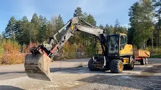 K&ouml;p Hjulgr&auml;vare Volvo EW160C med vagn och redskap p&aring; Klaravik