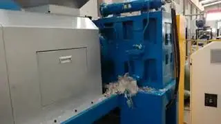 Plastic film and Bags squeezing and pelletizing machine