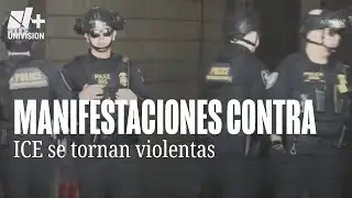 Violencia marca protestas contra ICE en edificios federales del centro de Los Ángeles