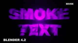 Halloween Smoky Text Animation : Horror Effects & Cinematic Titles in Blender 4.2 EEVEE