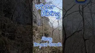 Hiking The Ozark Mountains In Winter #hiking #crunchingsounds #trekking  #shorts #asmr #creek #hike