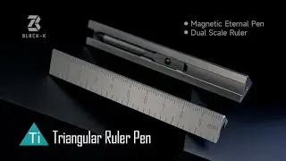 Discover the Power of The Triceratops - Titanium 2-IN-1 Triangular Ruler Pen!