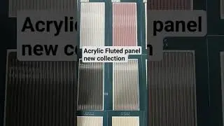 Acrylic fluted sheets new collection #interiordesign #colors #homedecor #design #art plen colors