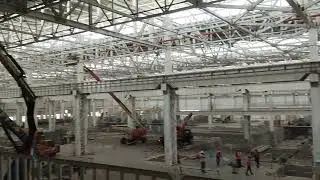 #Ms heavy steel structure#trending #construction #mild steel fabrication site work#Haryana