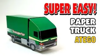 Make very easy truck paper model! | You&rsquo;ll Love This Easy 3D Paper Truck!