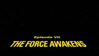 SW Force Awakens Opening Crawl Recreation in 4K