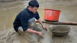 包下二十年未乾水庫，塘主說裡頭藏著百斤大鯰魚#撈底 #农村生活 #大魚