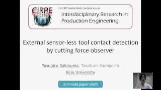 External sensor-less tool contact detection by cutting force observer