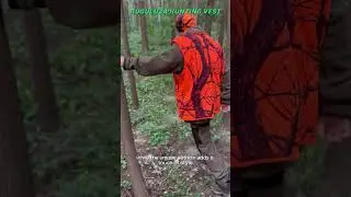 GUGULUZA Orange Camouflage Hunting Vest, Vest Jacket for Camping and Hunting