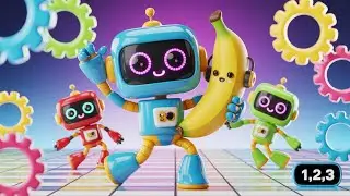 La Danse des Petits Robots | Apprendre &agrave; Bouger les Parties du Corps | Chanson Enfant |  ROBOT HIT