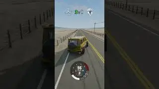 Mercedes-Benz G63 VS Tesla Cybertruck! #beamngdrive #beamng #gaming