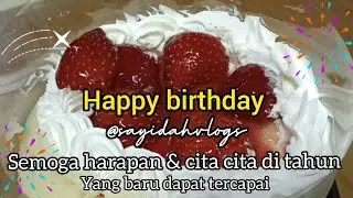 Ucapan terimakasih happy New year 🎉& happy birthday channel YouTube @sayidahvlogs, terimakasih 