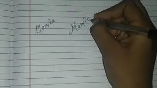 #mamta#signature#letter  || Signature with Alphabet M || Letter M || How to write Mamta signature ||