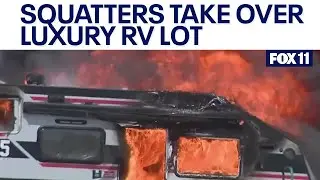 Squatters take over luxury RV lot