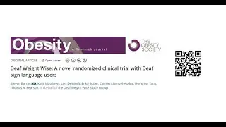 Deaf Weight Wise (DWW) Publication Announcement (ASL with Captions)