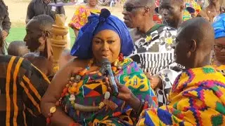 Oheneyere Gifty Anti Enstooled as Developmental Queenmother at Ekumfi Nanaben in a grand style 