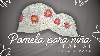 Pamela con flores tejida a crochet