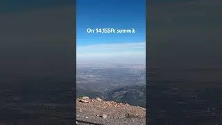 Freezing on 14,155ft summit