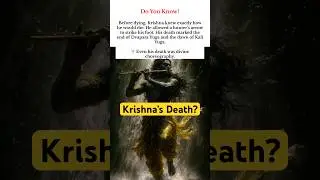 How did Krishna die? Sri Krishna Death 💔#shorts #krishna #srikrishna #mahabharat #kurukshetra