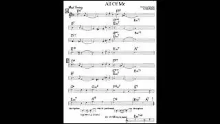 All of Me B-flat Instruments Music sheet (Soprano Sax, Tenor Sax, Trumpet)