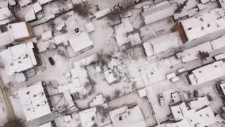 Aerial Winter City Drone Flyes Up - Stock Footage | VideoHive 14883151