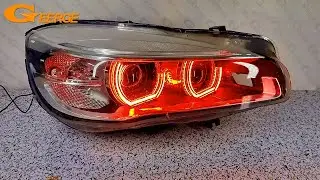 For BMW 2 Series F45 F46 Ultra Bright Multi Color DTM M4 Style RGB LED Angel Eyes Kit Halo Rings