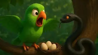 एक तोते और काले सांप की कहानी | The story of a parrot and a black snake  