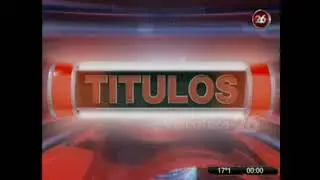 Canal 26 - Títulos - Cortina Musical - 2011 / 2013