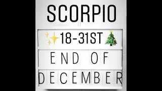 Scorpio 19- 31st December Tarot AMAZING POTENTIAL!!