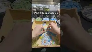 Flower Mosaic Tutorial | Soothing DIY Time 🧩#mosaic #diy #mosaicart