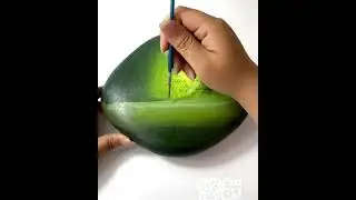 charming cool forest painting on rock #creative #youtubeshorts #shortvideo #cute