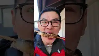Eating Grilled Sweetfish at Toyosu Market, Tokyo