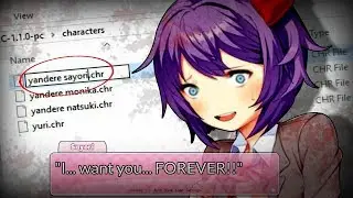 CHANGING the FILES to turn them ALL YANDERE | Doki Doki Literature Club (Doki Doki Yandere Club)
