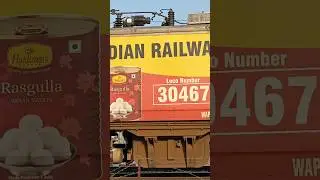 04044 Hazrat Nizamuddin - Ambikapur AC&nbsp;Special Train With Haldiram Advertised AJNI WAP-7 #shorts