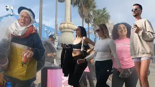 Venice Beach Boardwalk Busy Weekend People Watching Tour